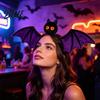 Versatile Costume Accessory Halloween Bat Hairband Plush Wing Gothic Style Headband Holiday Gathering Hair Accessories Cosplay Party for Women