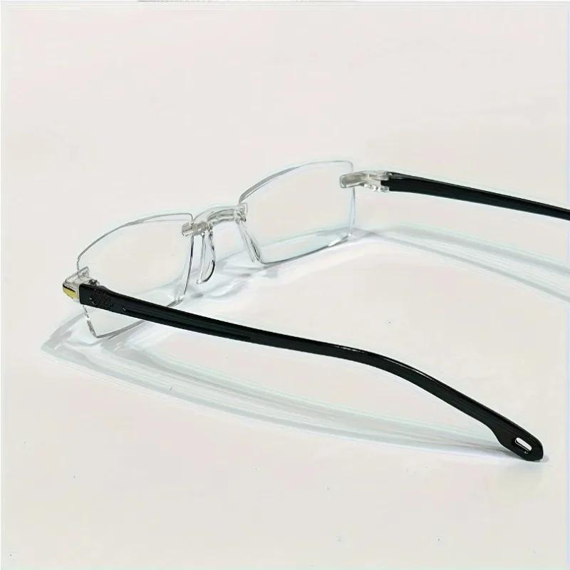 9pcs Reading Glasses Blue Light Blocking Glasses Rimless High-Definition Presbyopia Glasses for Women and Men +1.0 - +4.0