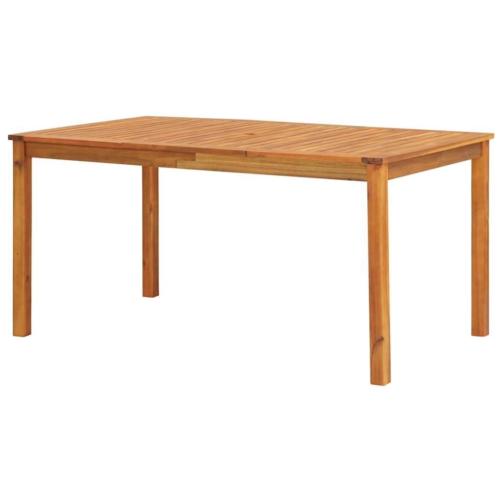 5 piece garden dining set with cushions solid acacia wood