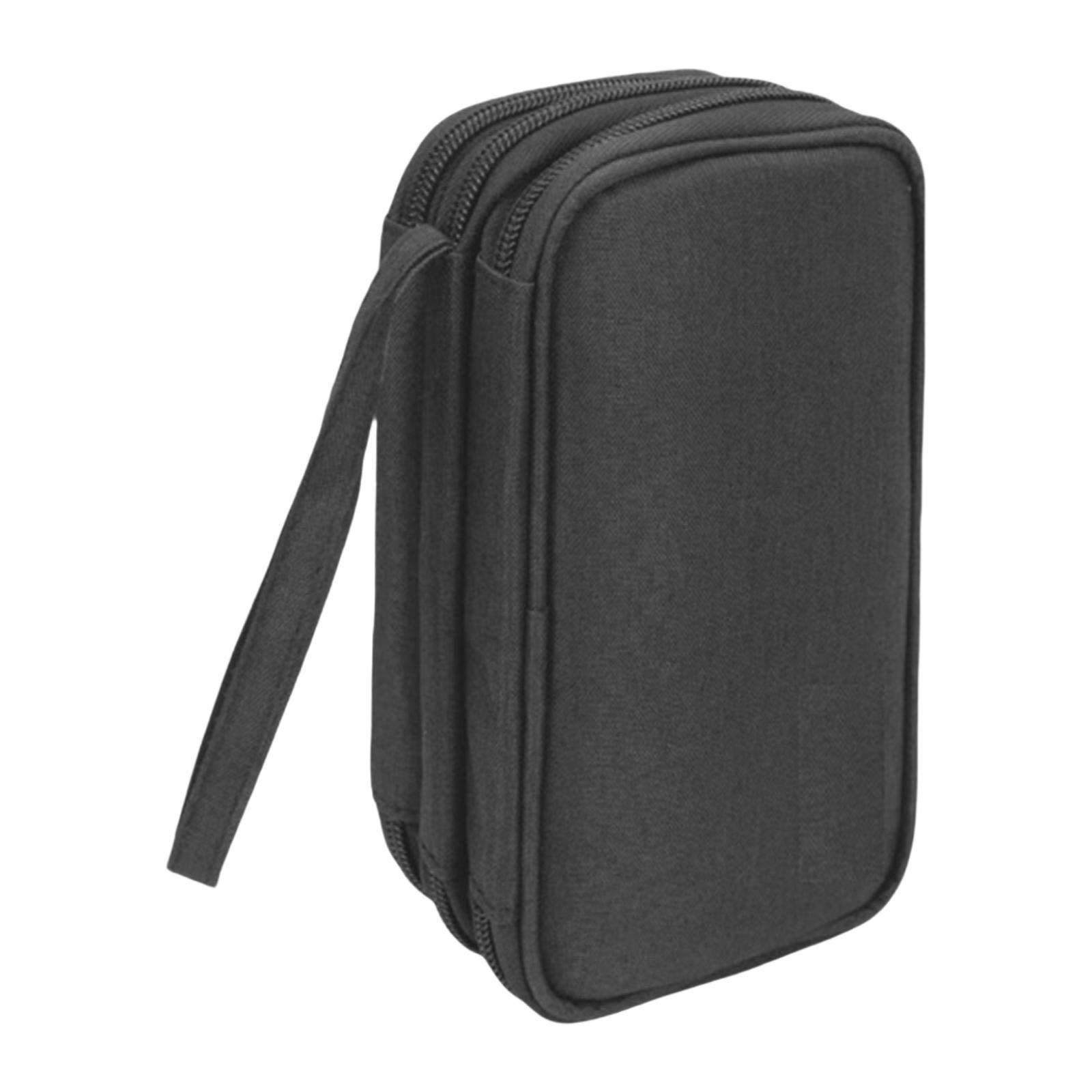

USB Organizer Portable Protective Case Wearproof Splashproof Oxford Cloth Travel Carrying Pouch Sdhc Holder for Travel чёрный