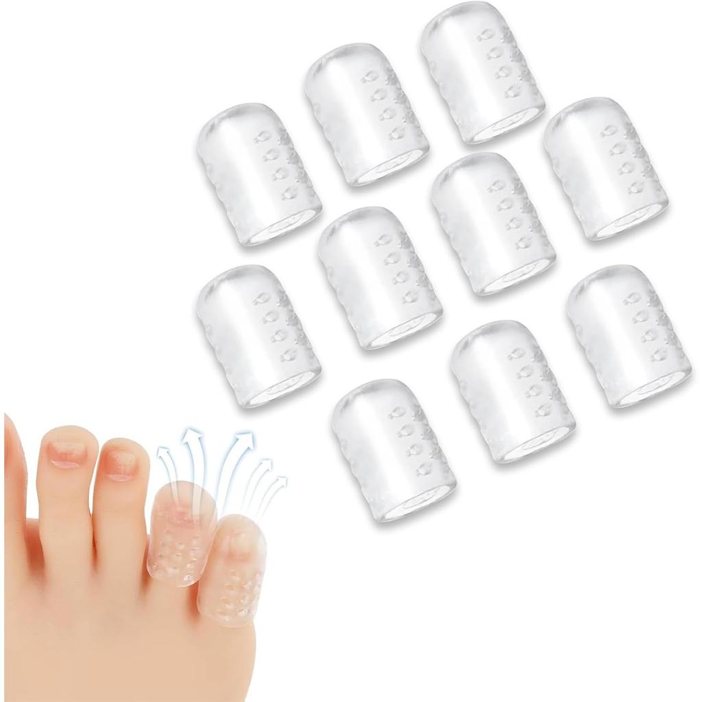 Silicone Anti-Friction Toe Protector, Silicone Toe Protectors, Gel Toe Protectors, Breathable Little Toe Covers, Blisters, Calluses, and Corns