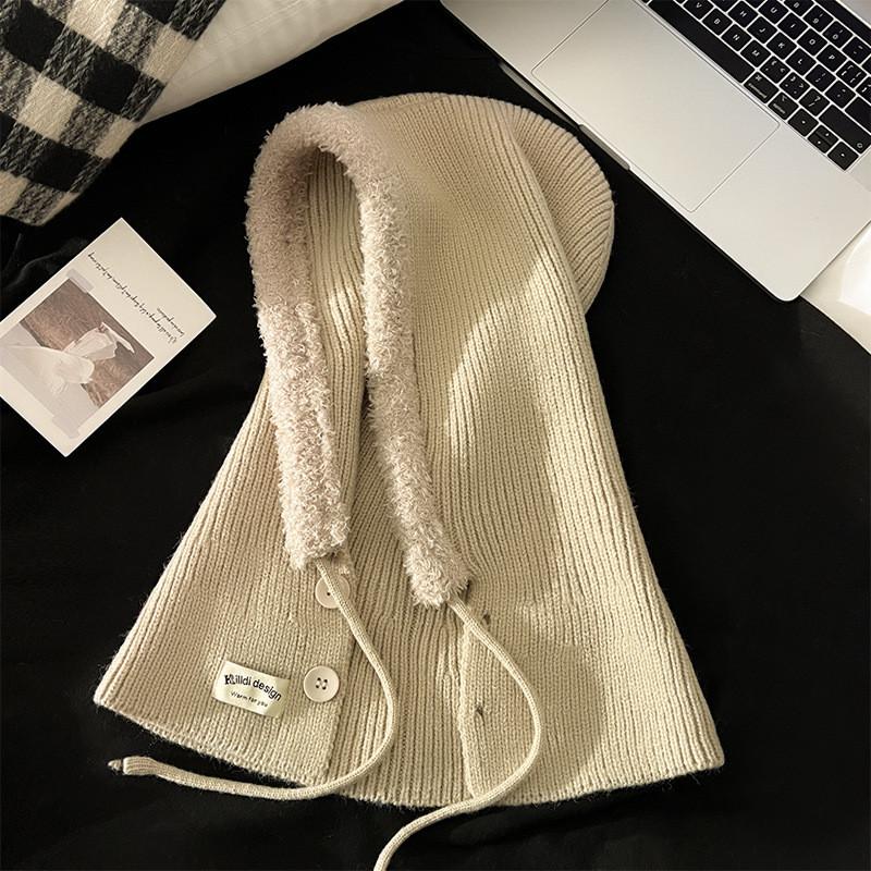 Casual Knit Hat With Fleece Lining For Autumn And Winter Unisex Beanie For Outdoor Use