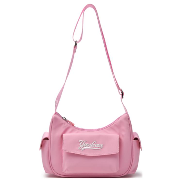 

MLB New York Yankees 25FW Fashion Versatile Nylon Messenger Bag Women Bags Pink 7AFRV015N-50PKM Pink