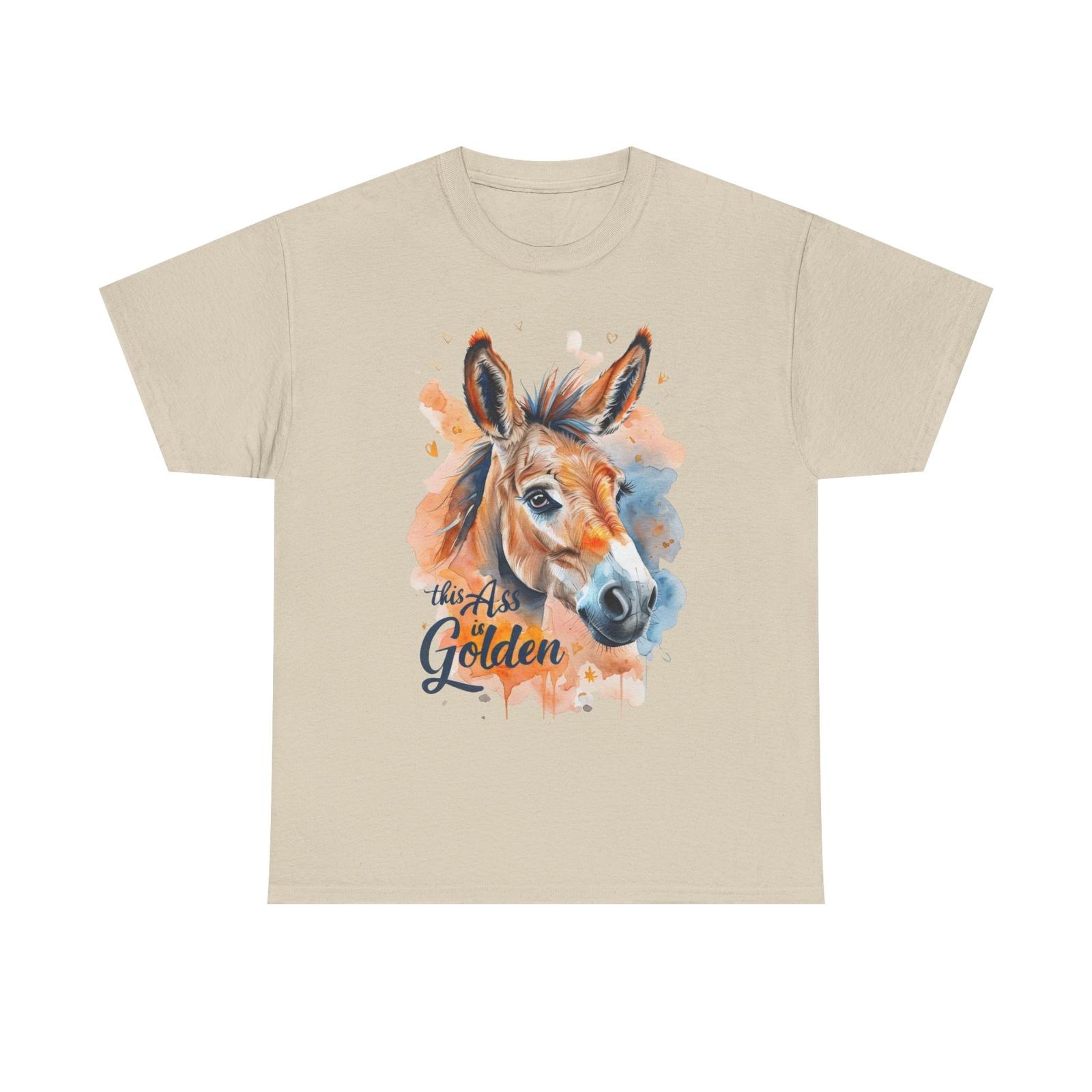 Donkey Funny Saying This Ass is Golden Unisex Heavy Cotton Tee Naughty Sexy Cute L