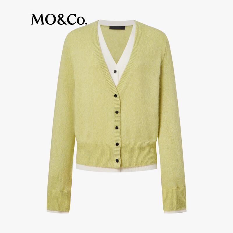MO&Co. Women's V-Neck Knit Cardigan