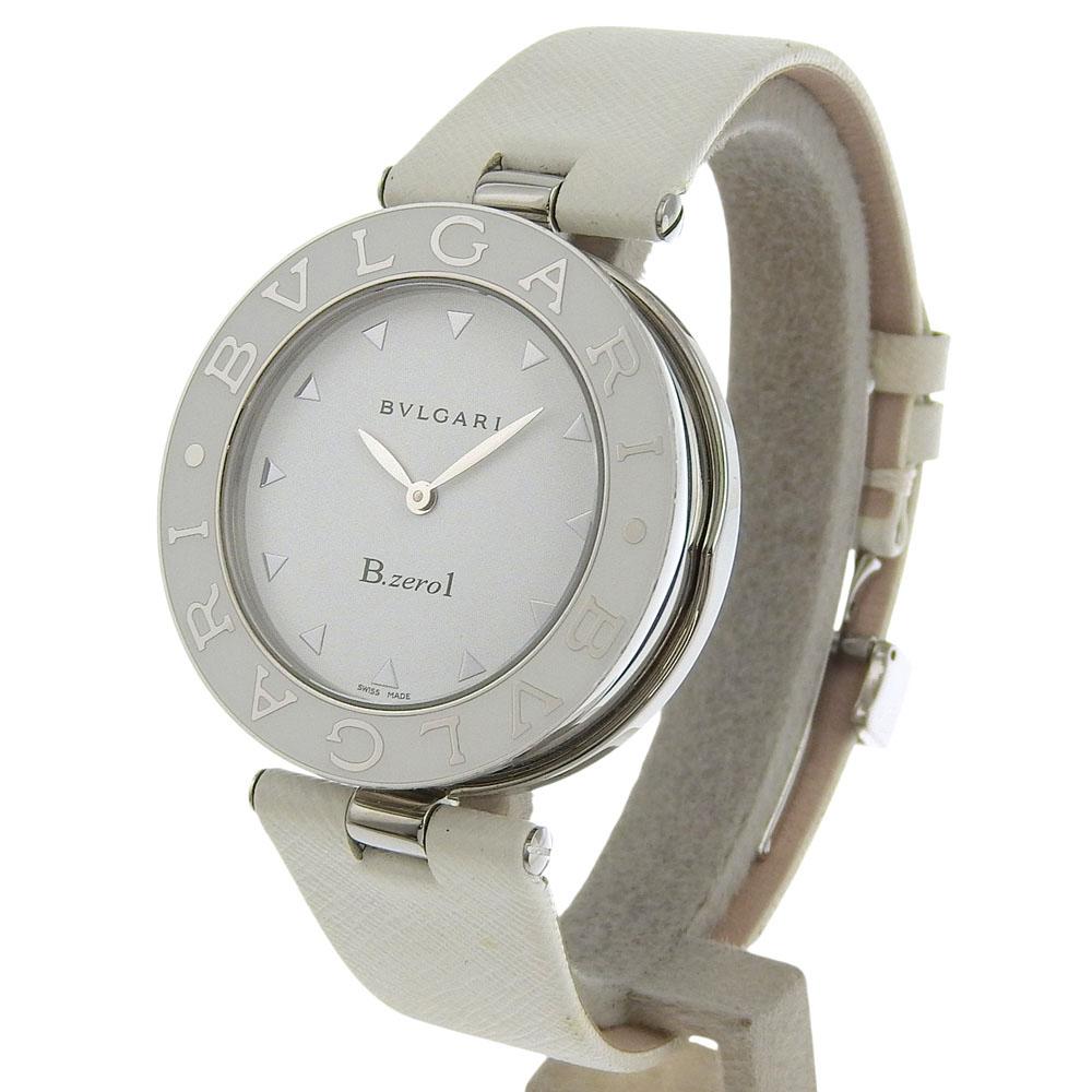 BVLGARI Bzero1 Watches BZ35S/BZ35WLSL Be zero one whiteDial Stainless Steel/leather Quartz Analog display Women Used