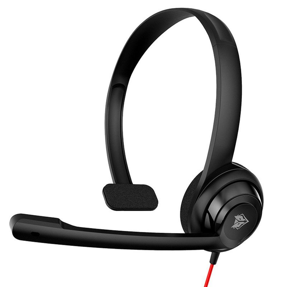 

NUBWO HW02 Single Ear USB+3.5mm Wired Headphone Lightweight Office Calls Headset A