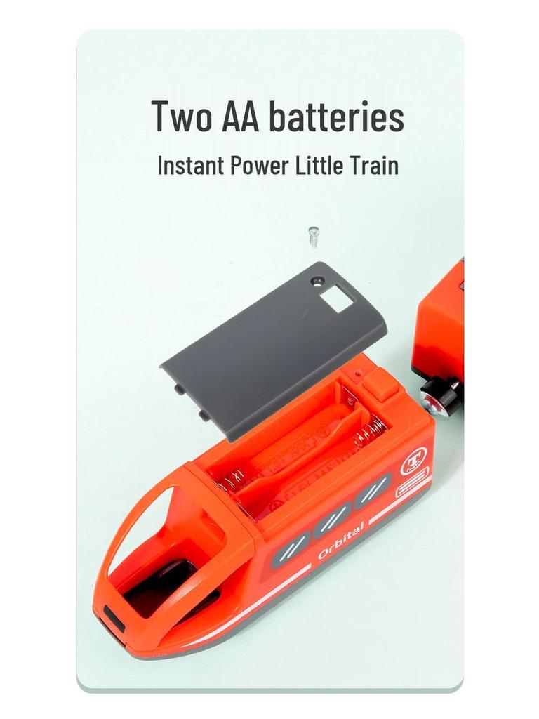 Early Learning Wooden Train Track Toy for Babies, 85-Piece Set