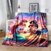 1pc Mermaid Printing Blanket - Soft, All-Season Throw for Living Room, Bedroom,Personalized Gift with Adorable Cartoon Design