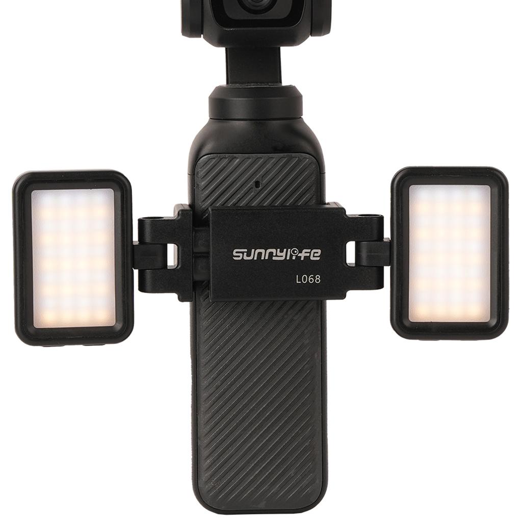 Portable Selfie Light Rechargeable Mini LED Video Fill Light 3 Color Modes 5 Levels Brightness Compatible for DJI OSMO Pocket 3