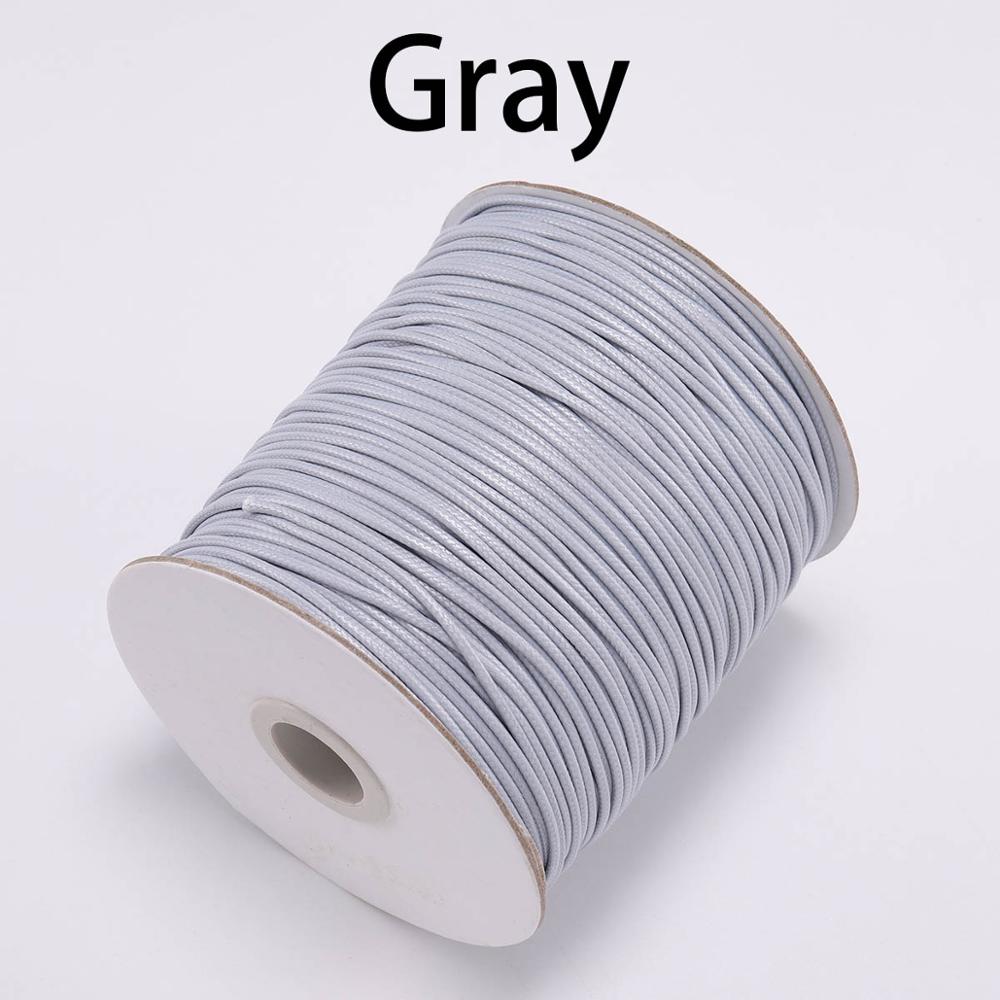 10 Mt/los 1,0 1,5mm Schwarz Weiß Gewachste Baumwollschnur Faden Schnur Schnur Fit Perlen Handwerk DIY Halskette Für Schmuck Machen Liefert
