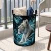 1pc Laundry Basket, Blue Jungle Lion Designs a Laundry Basket Made of High-quality Fabrics, Perfect for Home Use, Laundry Baskets