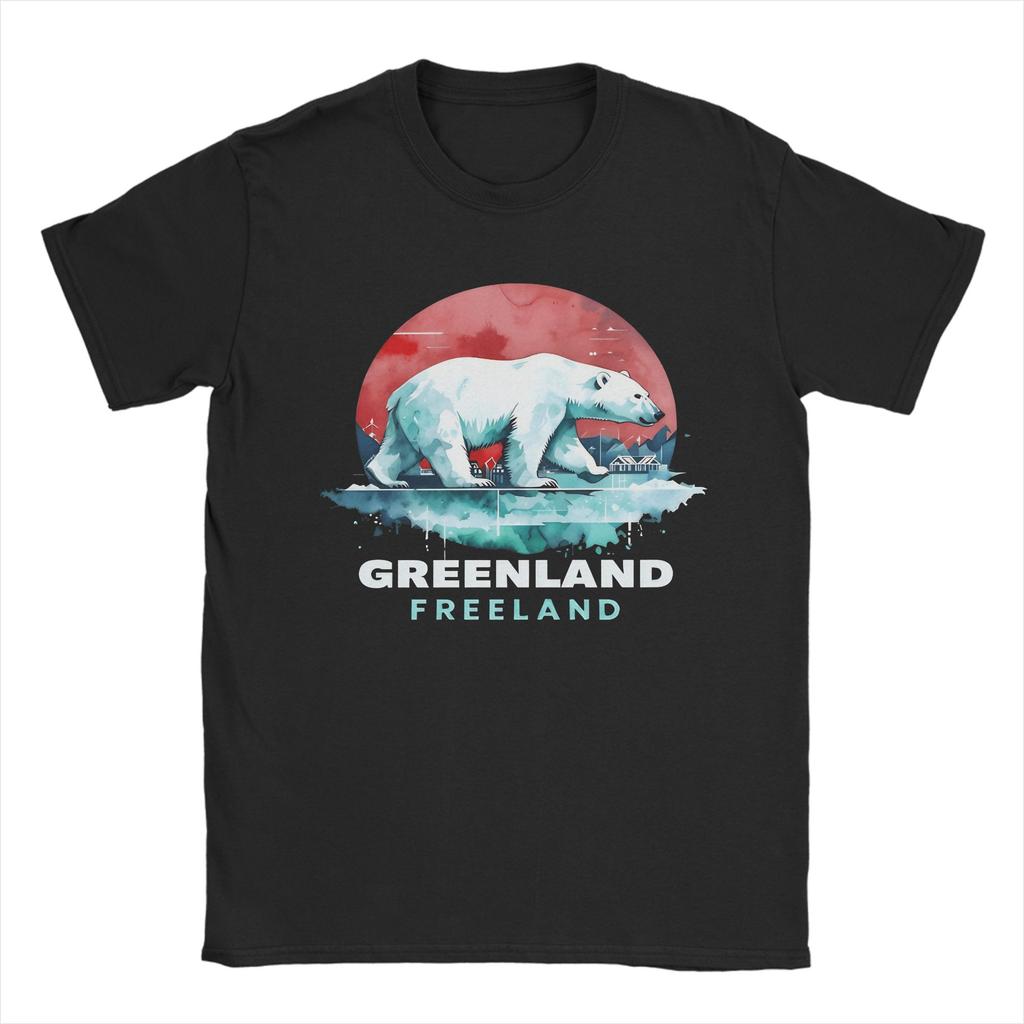 Protector of Greenland 100 Cotton TShirt For Couple Summer  Vintage T Shirts Breathable Trendy Cool Tee Shirt Big Size  Tops