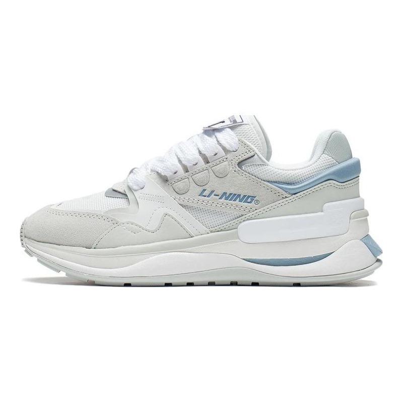 Li-Ning 001 Original V2 Womens Low Top Casual Shoes White Blue AGCS110-1 37