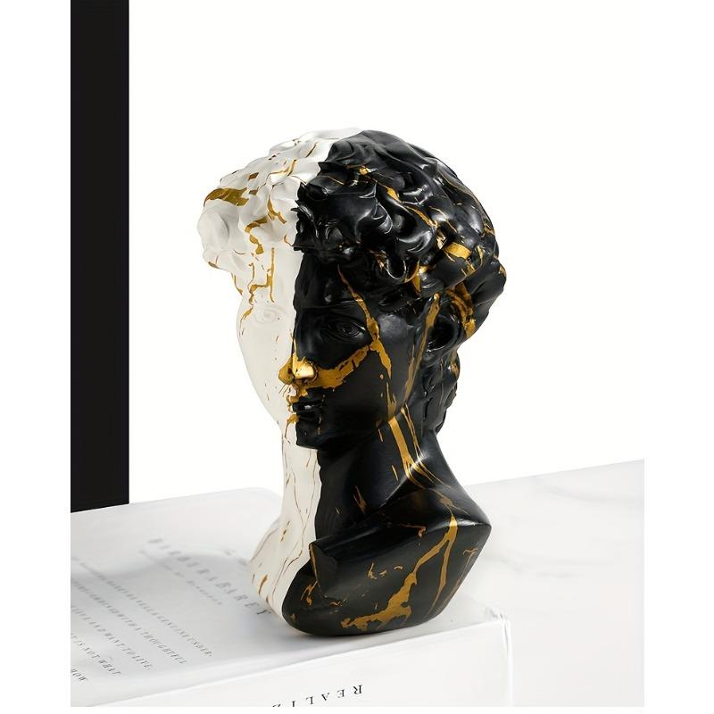1pc Nordic David Figure Head Resin Sculpture Model Home Ornament Living Room Art Portrait Home Decoration