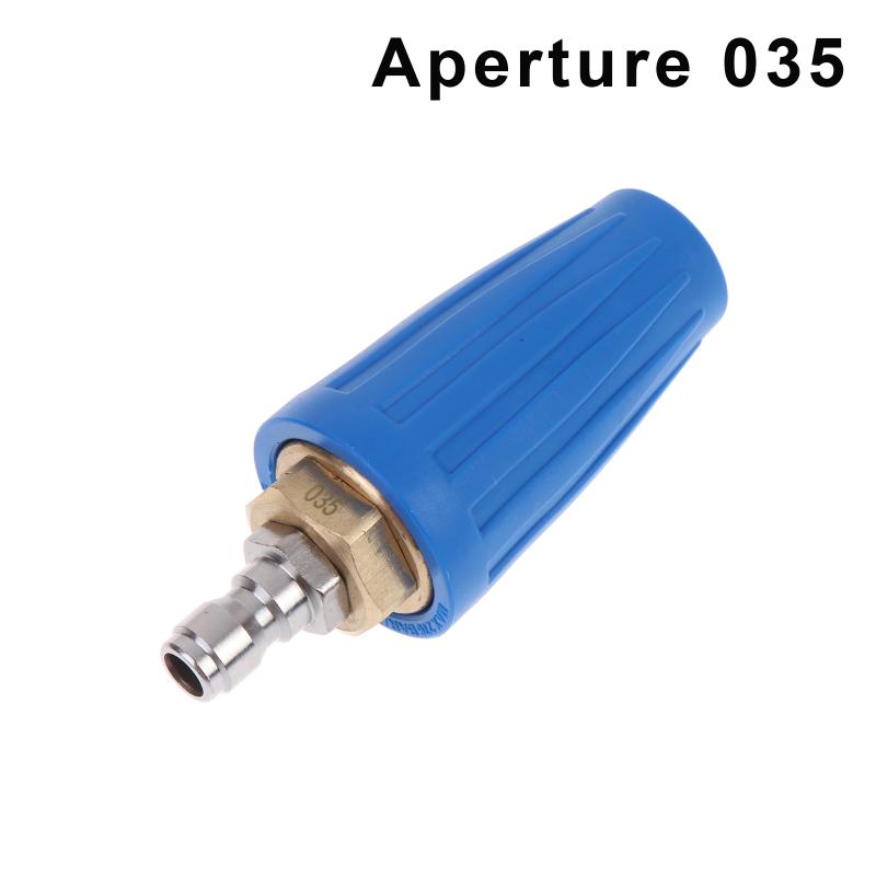 High Pressure Washer Rotating Turbo Nozzle Ceramic Core 1/4" Quick Connect 360 Rotation Tip For Car Patio Home Washing Cleaning