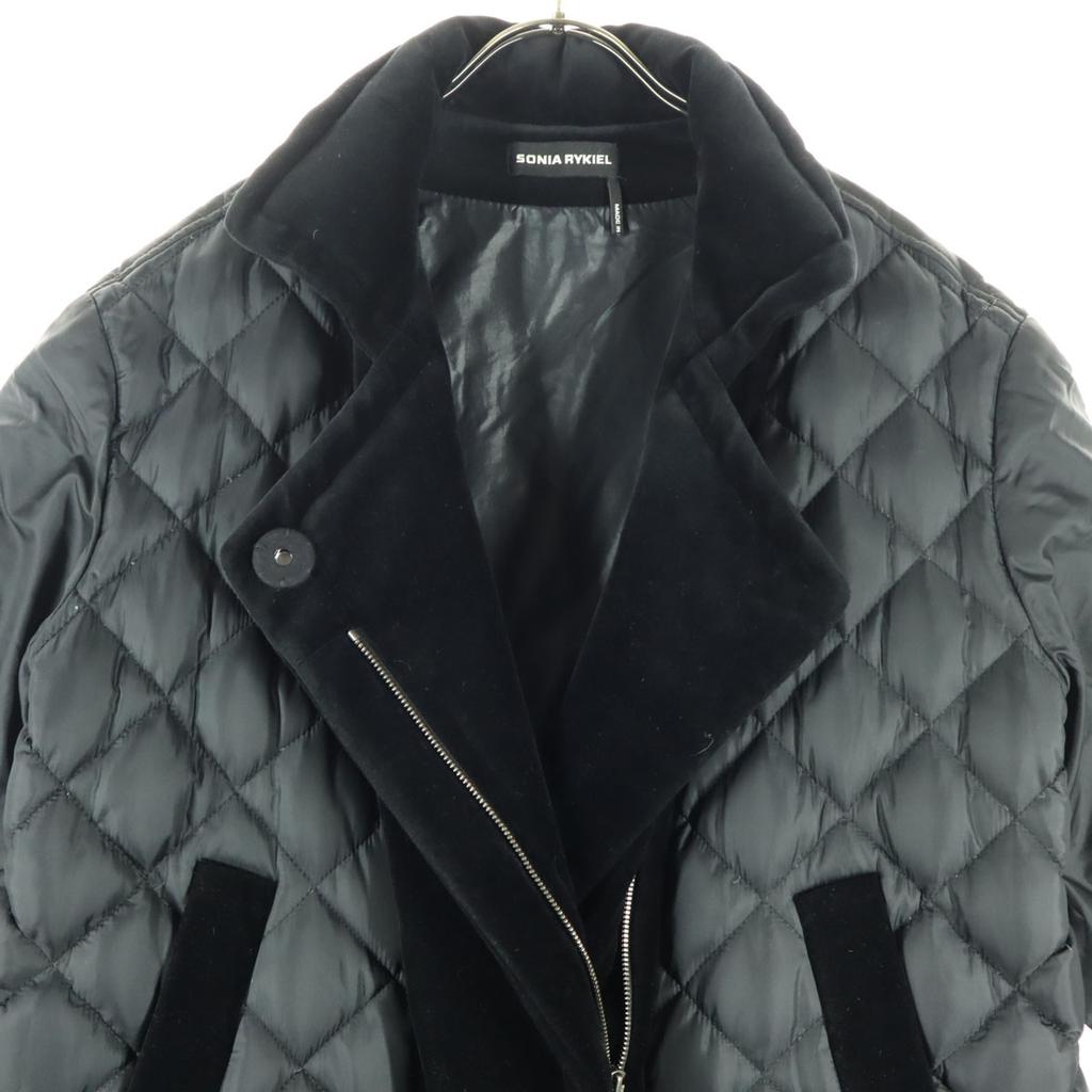Sonia Rykiel Palton matlasat cu mânecă lungă M negru Femei Folosit