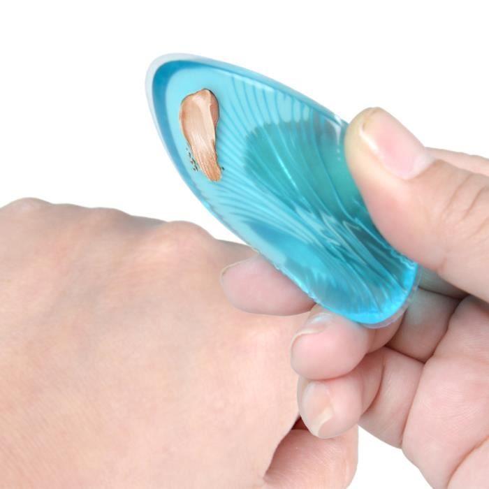 Elera éponge de maquillage en silicone pour appliquer le fond de teint liquide et la Crème (5 pièces)