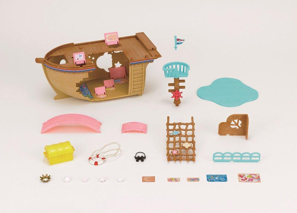Sylvanian Families Seaside Play on the Boat by the Sea Series Let's