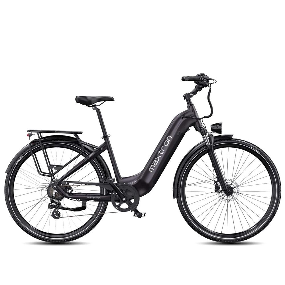 Electric Bicycle Maxtron Marathon Top Speed 25Km/h 28" Tire City Electric Bike For Adult 36V 22.5Ah Dual Disc Brakes 7 Speed Max Load 120Kg
