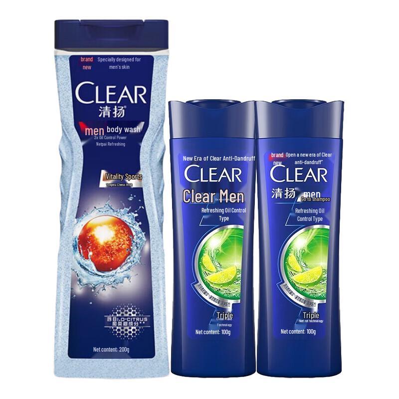 

Clear Men Balancing Oil Control Sport Shower Gel & Shampoo Set