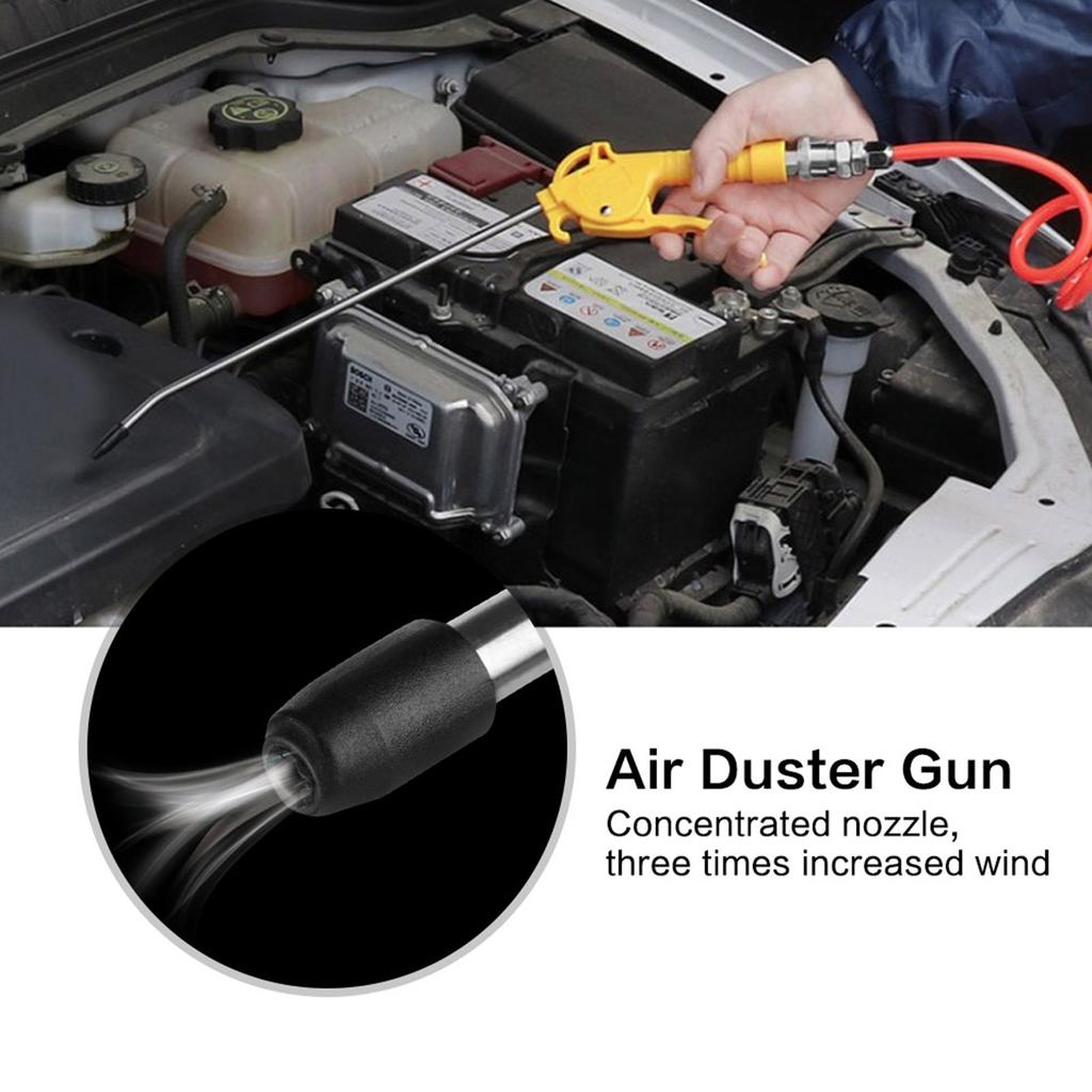 1 buc pistol pneumatic de îndepărtare a prafului din aliaj de aluminiu, accesoriu de suflare cu aer cu articulație