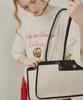 Melly&Rose Signature Rose Canvas Shoulder Bag (315354)_Cream