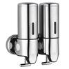 Wall-Mounted Stainless Steel Manual Soap Dispenser for Bathroom
