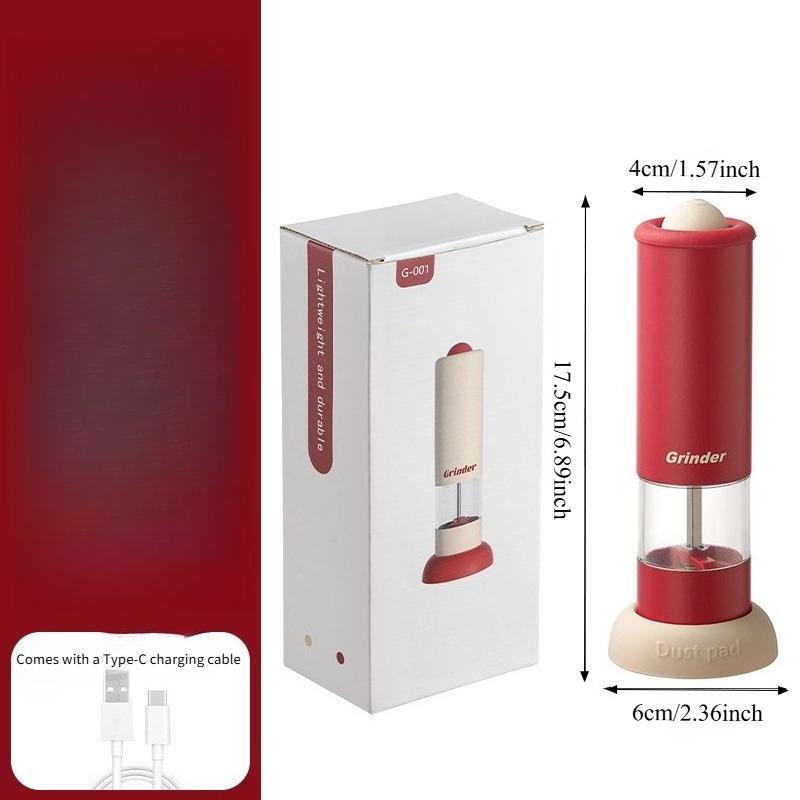 1PC Electric Pepper Grinder Kitchen Fresh Grinding Seasoning Sea Salt Pepper Black Grain Pepper Grinder Bottle Household