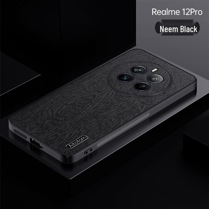 OPPO REALME GT6/V60 Anti-fall Bark Texture Phone Case