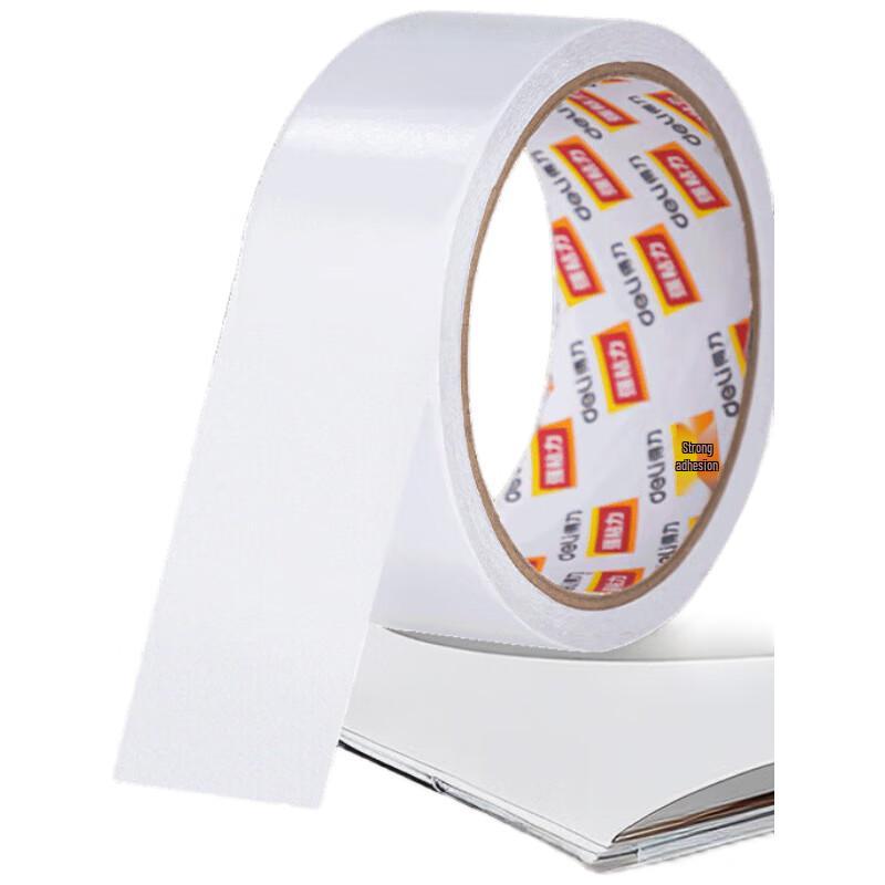 Deli 30415 High-Viscosity Cotton Paper Double-Sided Tape (4 Rolls)