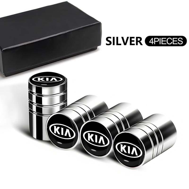 4pcs Car Tire Valve Caps Anti Rust Dustproof Covers For KIA Sportage Seltos Sorento K3 K4 Soul Carnival EV6 EV9 Carnival K5 EV5