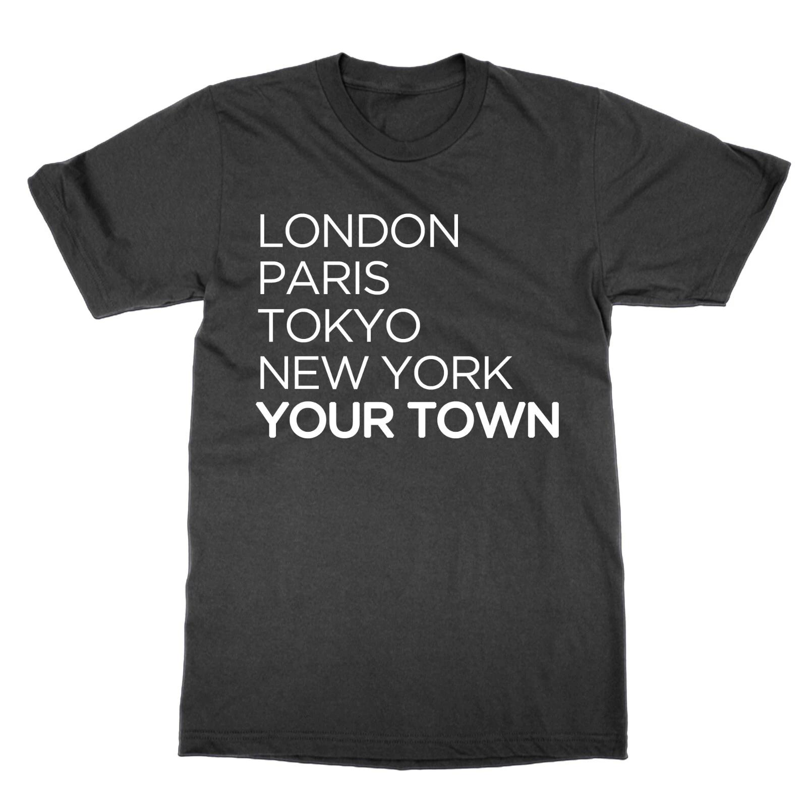 Personalised London Paris Tokyo New York NAME t-shirt town city present gift 2XL