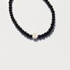 MY Daisy Charm Onyx Bracelet Silver 925 Daisy Charm Black Onyx Bracelet