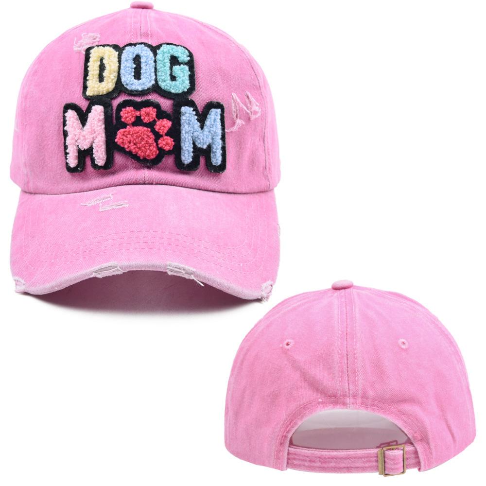 YIRAN Dayang hat Hondenmoeder Geborduurd Verstelbare Baseballpet Gewassen Sport Patch Snapback Papa Hoed Buiten Voor Vrouwen Katoen Hip Hop Zonnekleppen
