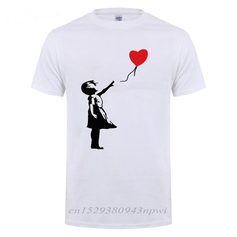 Floating Balloon Guys Banksy Theres Always Hope Fashion T Shirt For Unisex Male Short Sleeve O Neck Cotton Casual TShirt Tshirt