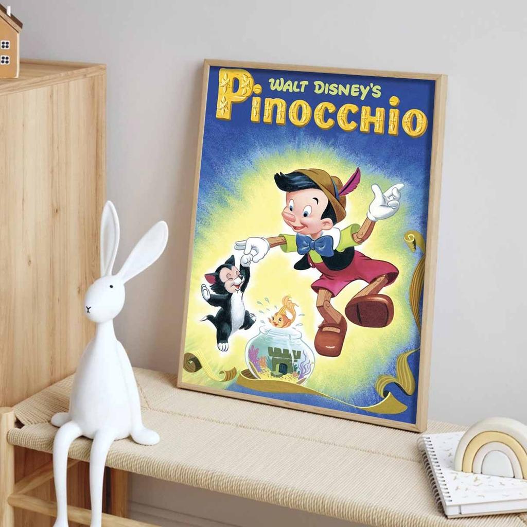 5D Diy Diamond Painting Pinocchio and The Little Black Cat Full Drill Rhinestones Mosaic Embroidery Handmade Products Home Decor Gift