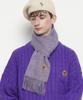 THE-ABON Mw147 Wool 100 Royal Muffler Lavender