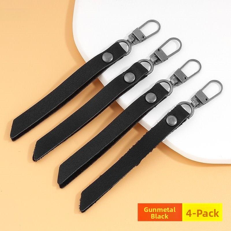 Detachable Leather Zipper Pulls Head for Bags Clothes Outerwear Replacement Accories Home Sewing DIY Materials Tools