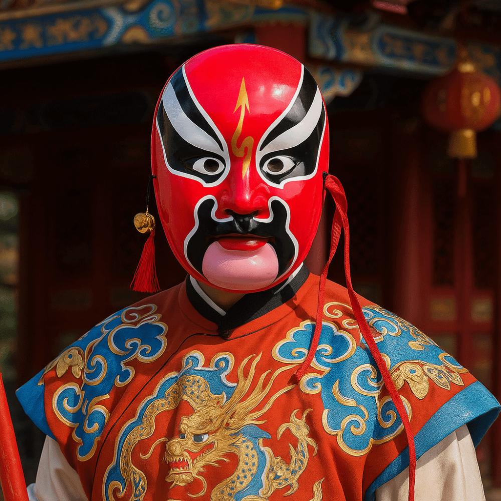 Party Supplies Beijing Opera Mask Eye Mask Cultural Decorative Face Cover Traditional Craft  Gift