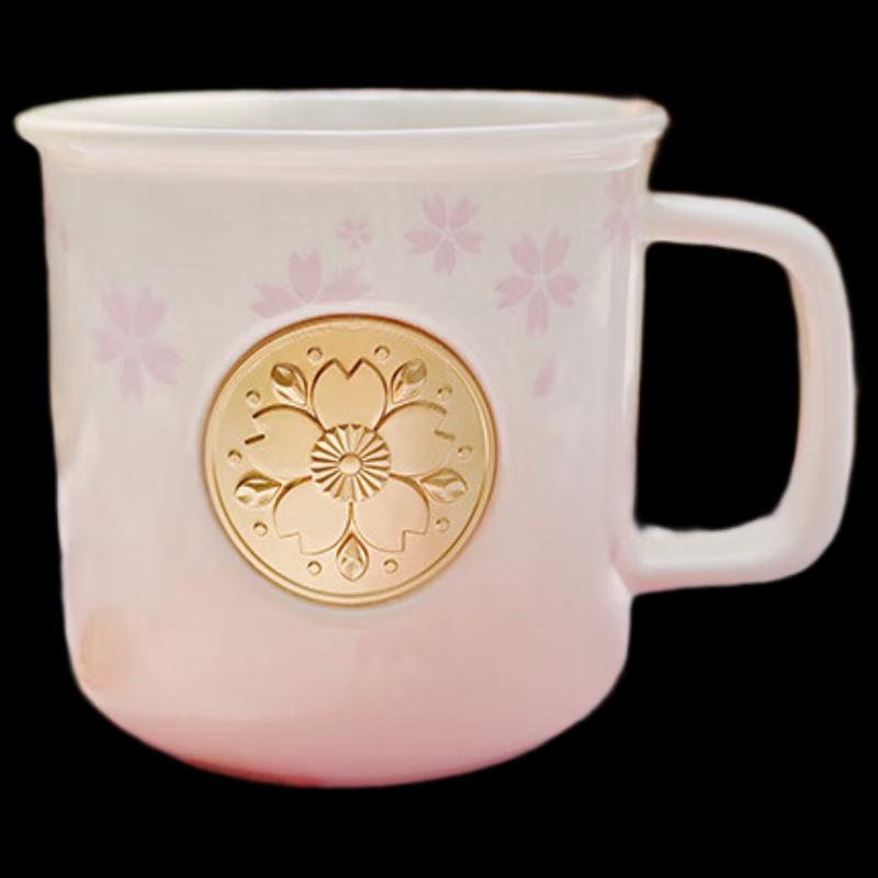 Керамическая кружка с градиентом  Сакура