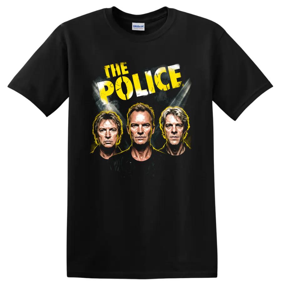 Das Police Rockmusik T-Shirt mit Sting Andy Summers Stewart Copeland Vintage Tee
