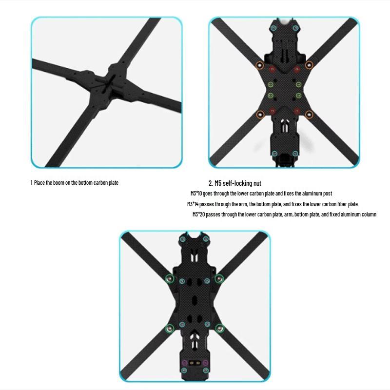 Mengyue Manta S810 Pro Max 10-inch FPV Long-Range Drone Frame (CN Version)