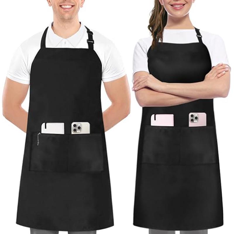 Custom Logo Cross-Border Apron: Stylish Neck-Hanging Design for Coffee Shops and Catering