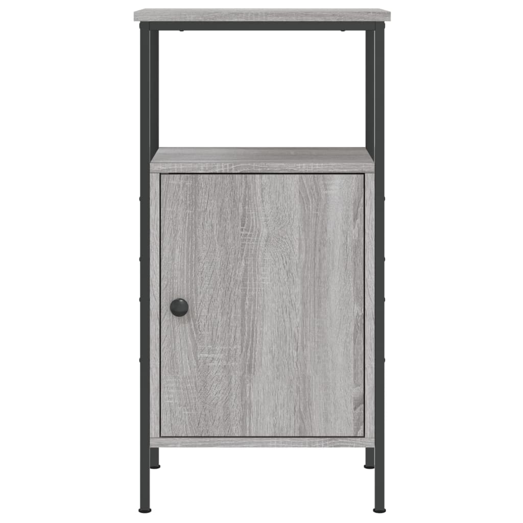 Nightstand Gray Sonoma Oak 41x31x80 cm Particleboard