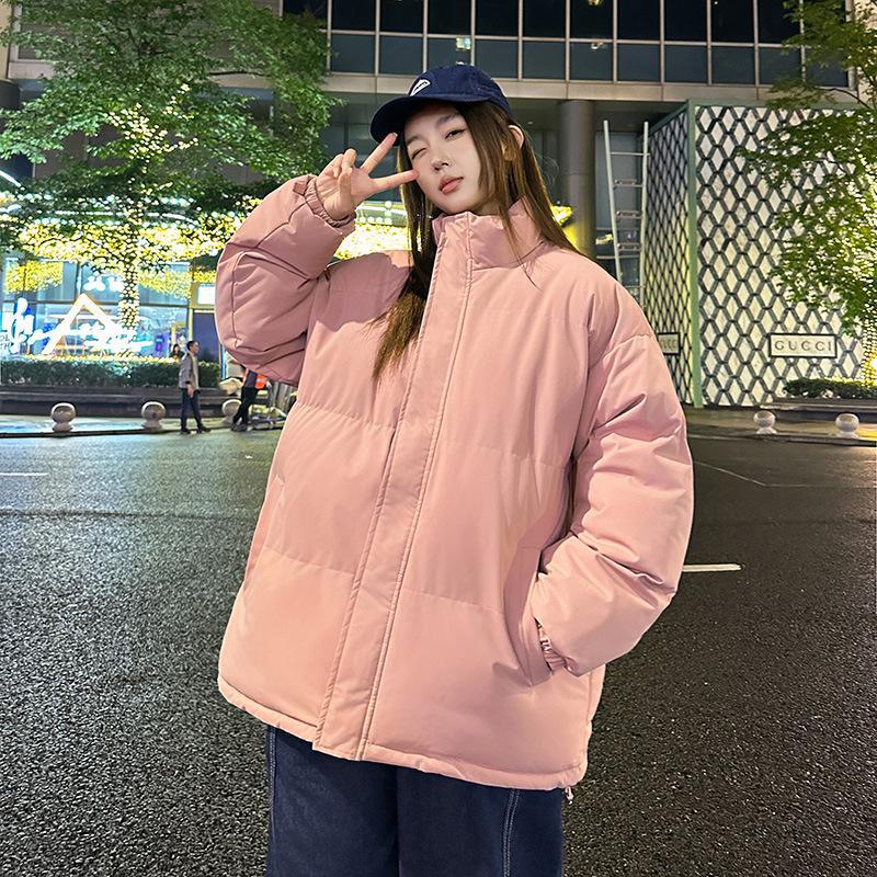 Men's Trendy Winter Cotton Jacket 2024 - Stand-up Collar, Loose Fit, Youthful Style