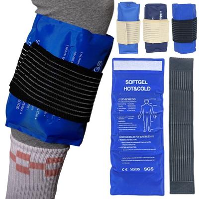 Soft Reusable Hot Cold Gel Pack Elastic Gel Ice Heat Pad Cold and Hot Wrist Ankle Gel Ice-Cold Pack Sports