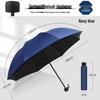 Automatic 60-Rib Folding Umbrella with UV Sun Protection