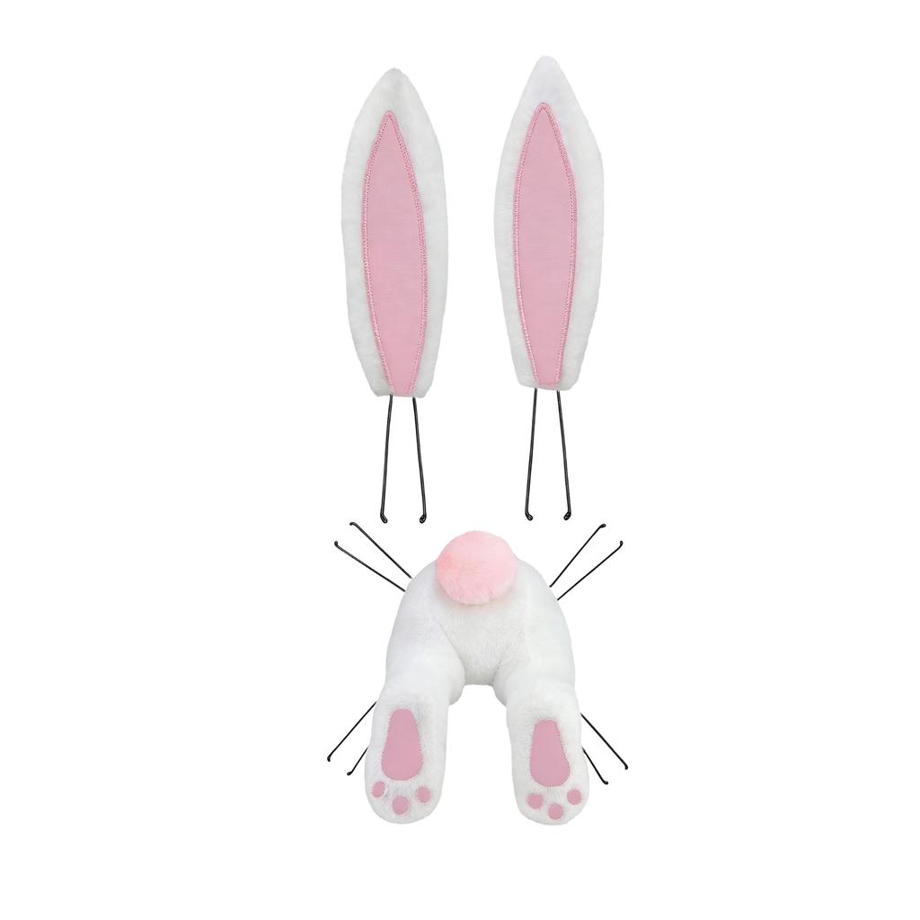Easter Bunny Butt For Wreath,Easter Bunny Wreath Decorations,Easter Bunny Butt Wreath Kit,Easter Wreath Attachment Spring Home Door Wall Hanging Decor