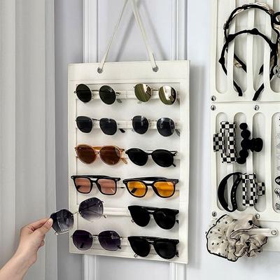 Sunglasses Hair Claw Buggy Bag Glasses Organizing Wall-Mounted Buggy Bag Sunglasses Hair Claw Hanging Storage Bag Glasses Storage